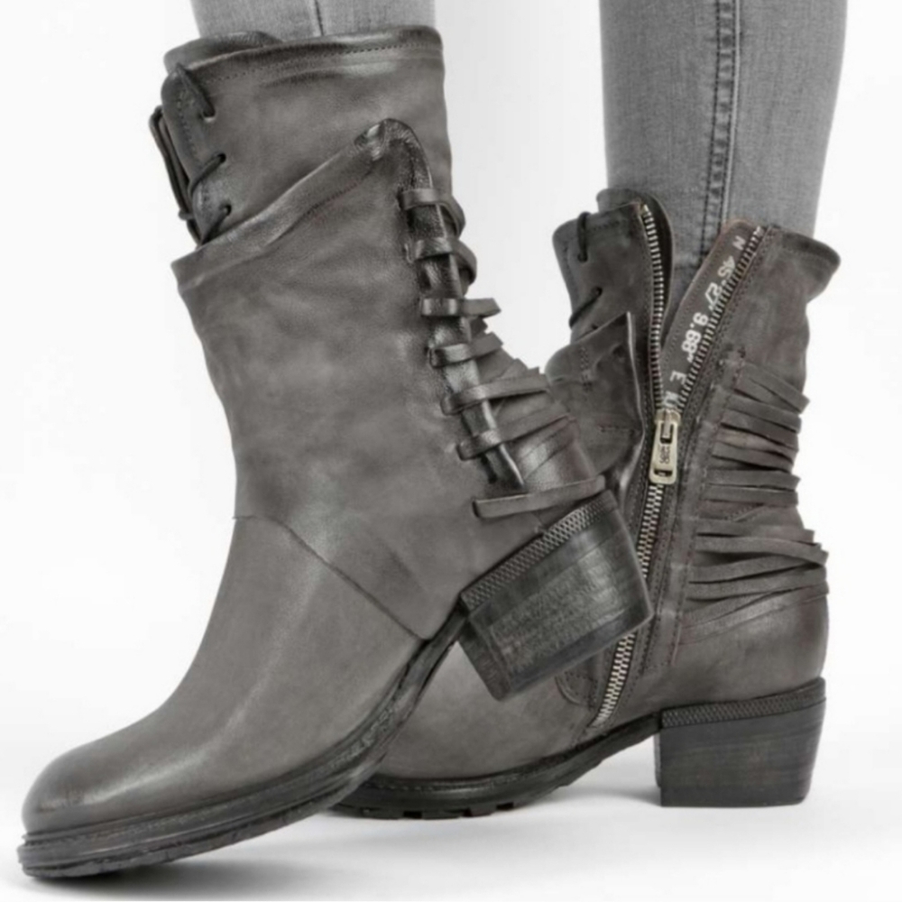 Elegant Charcoal Ankle Boots